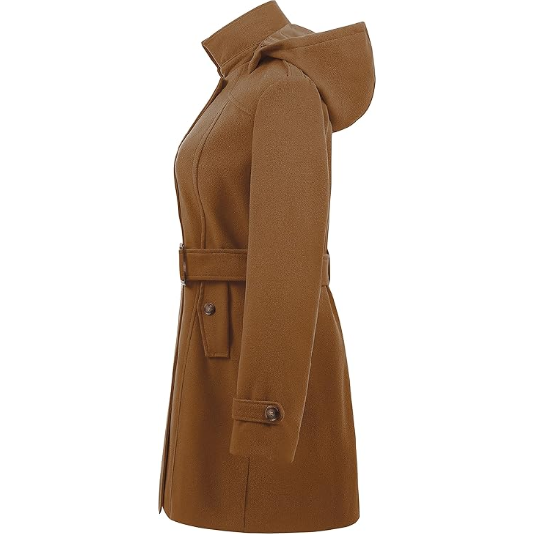Drune | Gesteppter Winter-Trenchcoat mit Kapuze