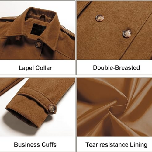 Drune | Gesteppter Winter-Trenchcoat mit Kapuze