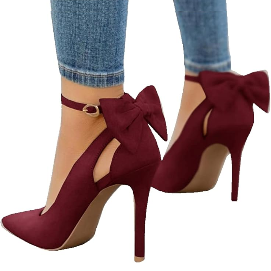 Trendige High Heels mit Schleife - Hailey Drune