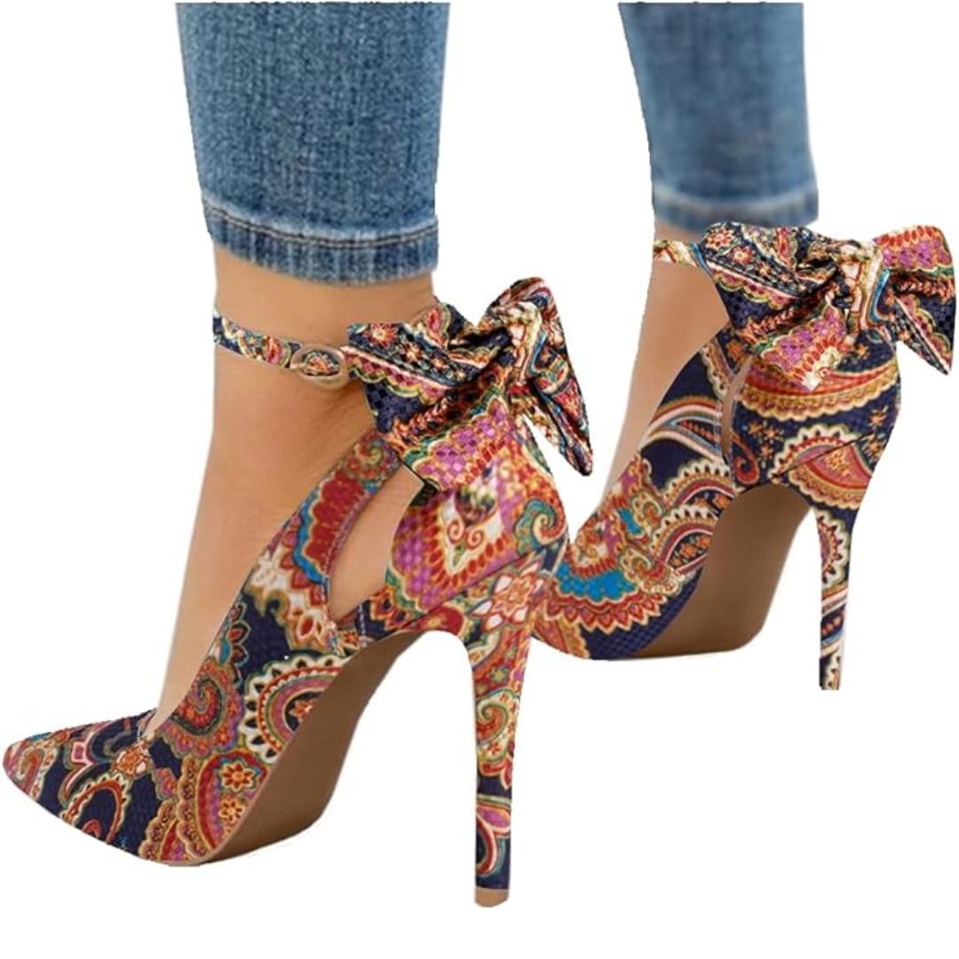Trendige High Heels mit Schleife - Hailey Drune