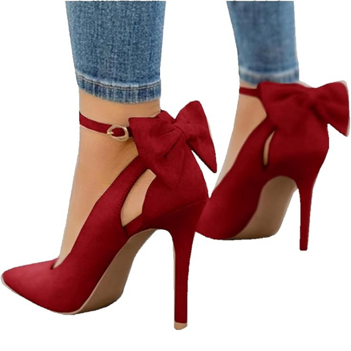 Trendige High Heels mit Schleife - Hailey Drune