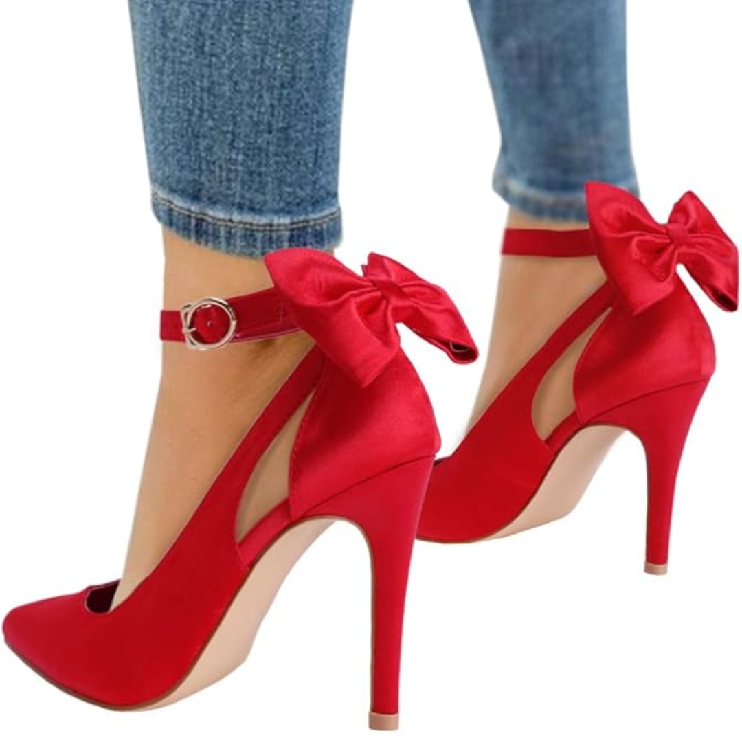 Trendige High Heels mit Schleife - Hailey Drune