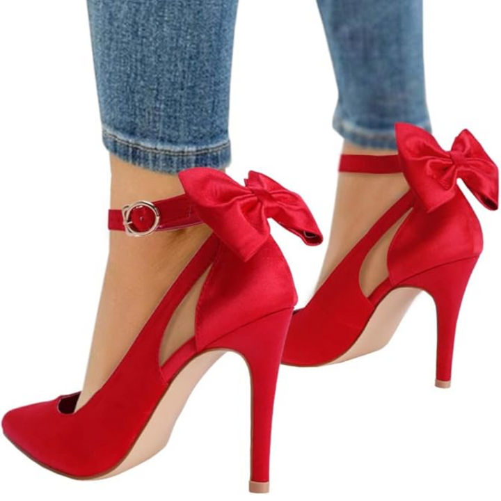 Trendige High Heels mit Schleife - Hailey Drune