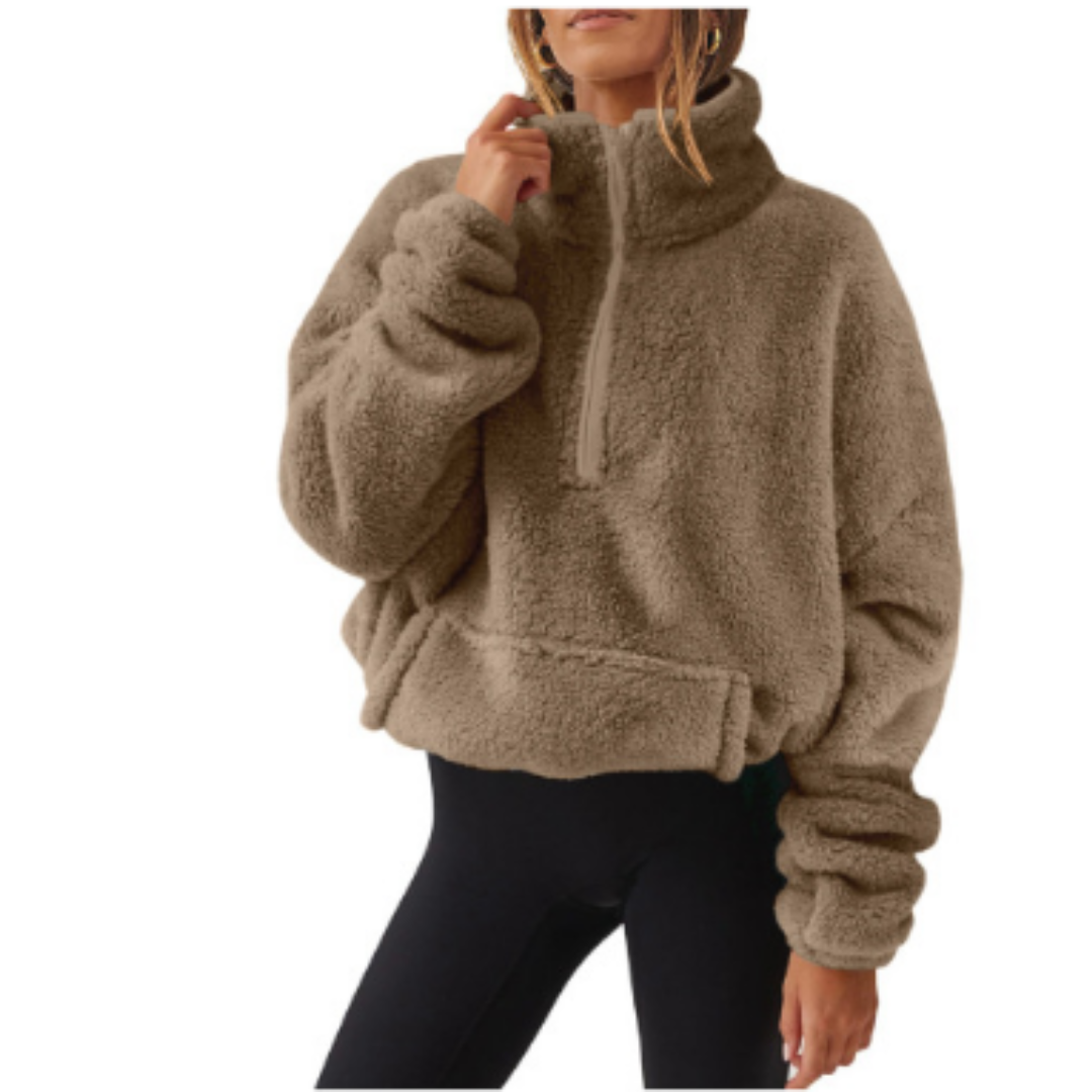 Drune | Pullover Warm für Frauen Teddy