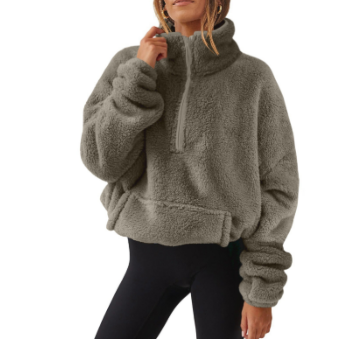 Drune | Pullover Warm für Frauen Teddy