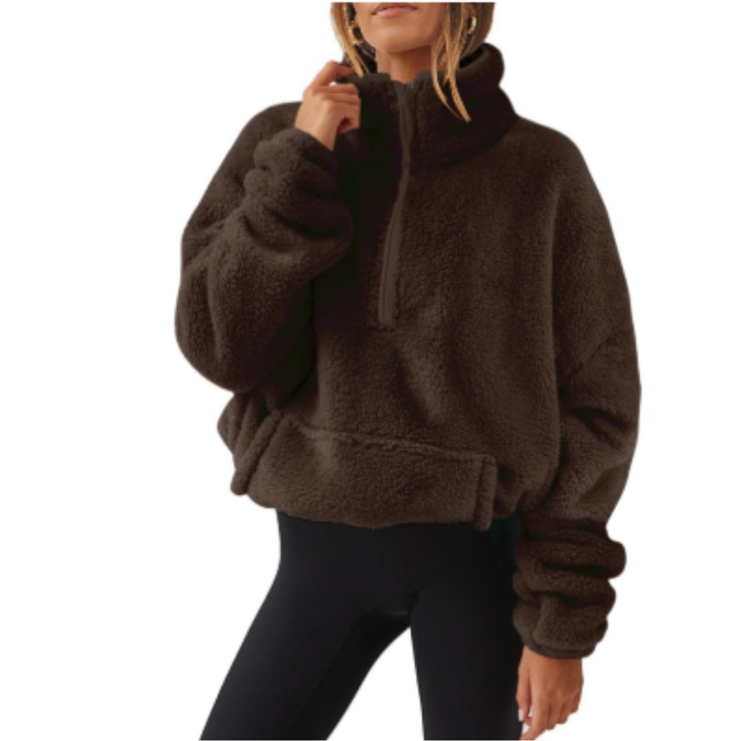 Drune | Pullover Warm für Frauen Teddy