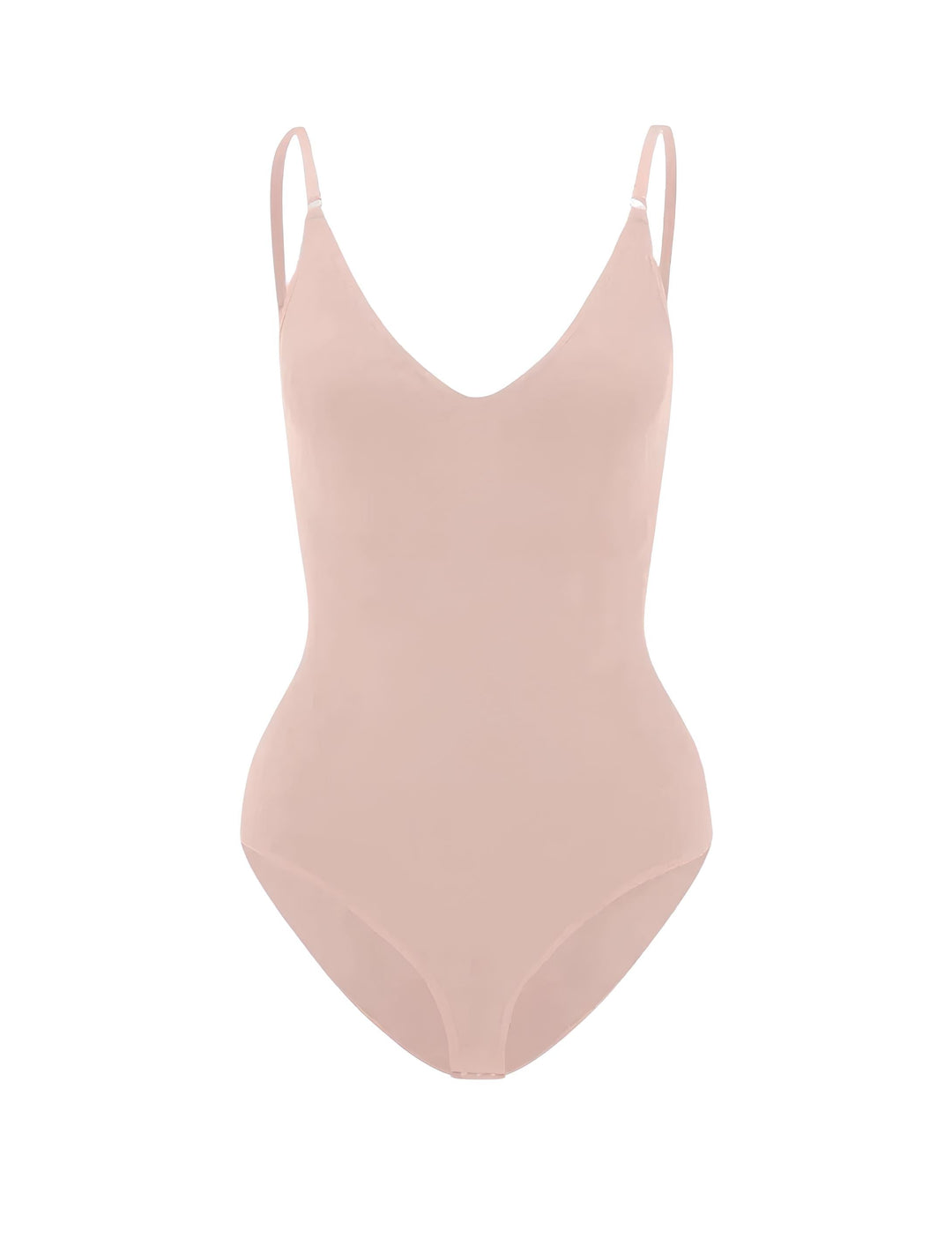 Drune | Bodysuit Verstellbare Spaghetti Träger Tiefer V-ausschnitt Stretch Fit Shapewear