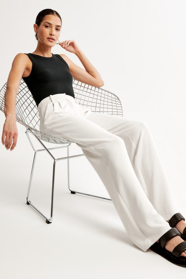 Drune | Hose mit Weitem Bein Vielseitige Eleganz