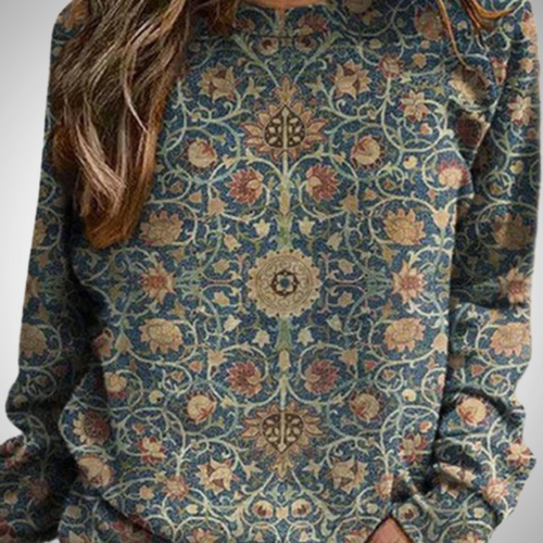 Drune | Eleganter Floral Pullover