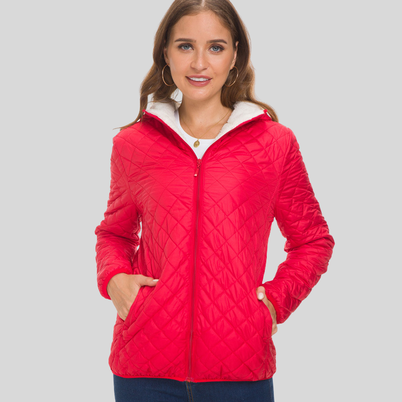 Drune | Gep Padded Jacke Rautenmuster Gesteppt Tailored Mit Reißverschluss Und Taschen
