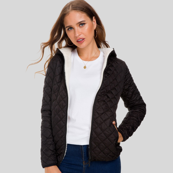 Drune | Gep Padded Jacke Rautenmuster Gesteppt Tailored Mit Reißverschluss Und Taschen