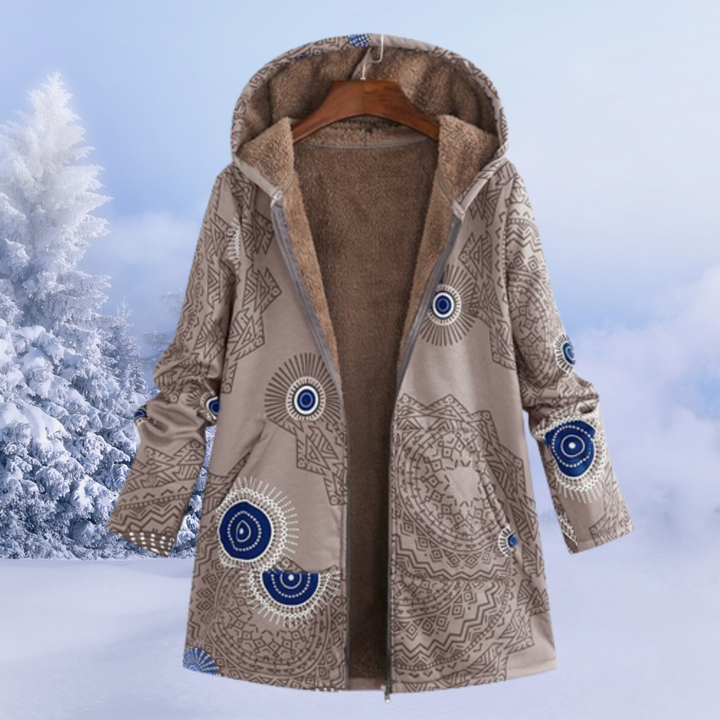 Drune | Elegante Jacke für Frauen mit floralem Muster für den Winter