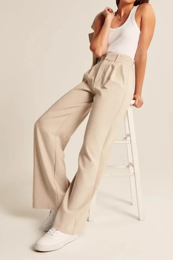 Drune | Hose mit Weitem Bein Vielseitige Eleganz
