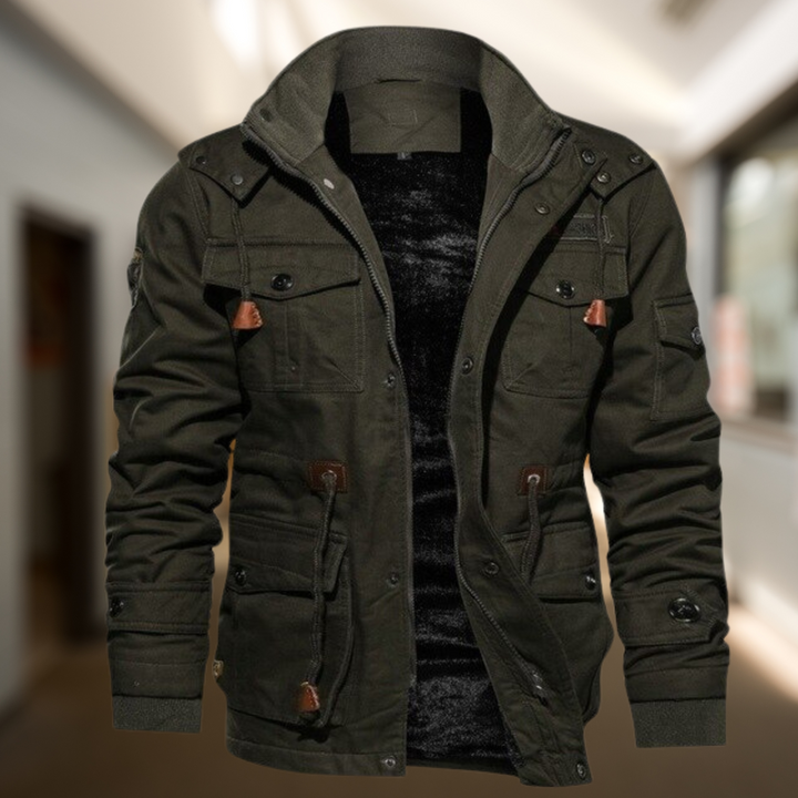 Drune | Winterjacke Herren warm gefüttert