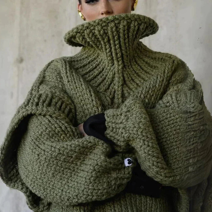 Drune | Oversized Pullover Mit Rollkragen