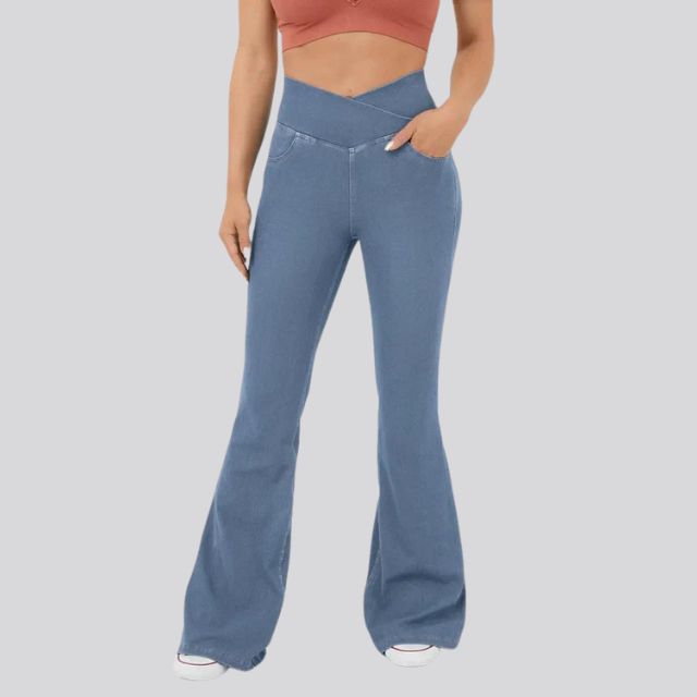 Drune | Hoch taillierte Flare-Leggings