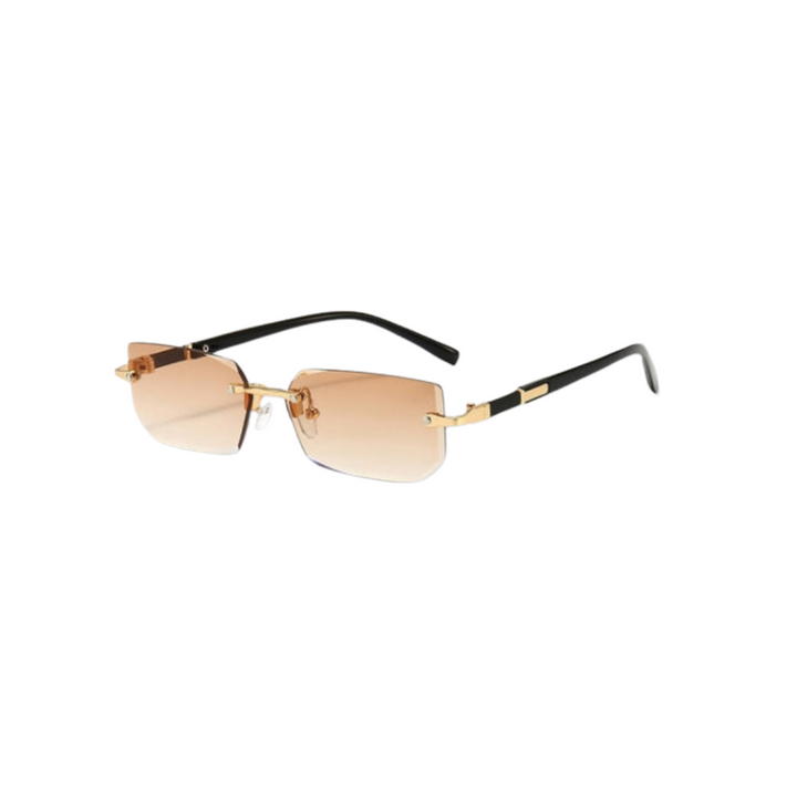 Drune | Sonnenbrille - Modern - Rechteckig Rahmenlos Retro