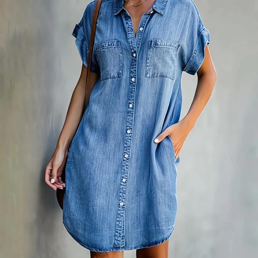 Drune | Hochwertiges Denimkleid