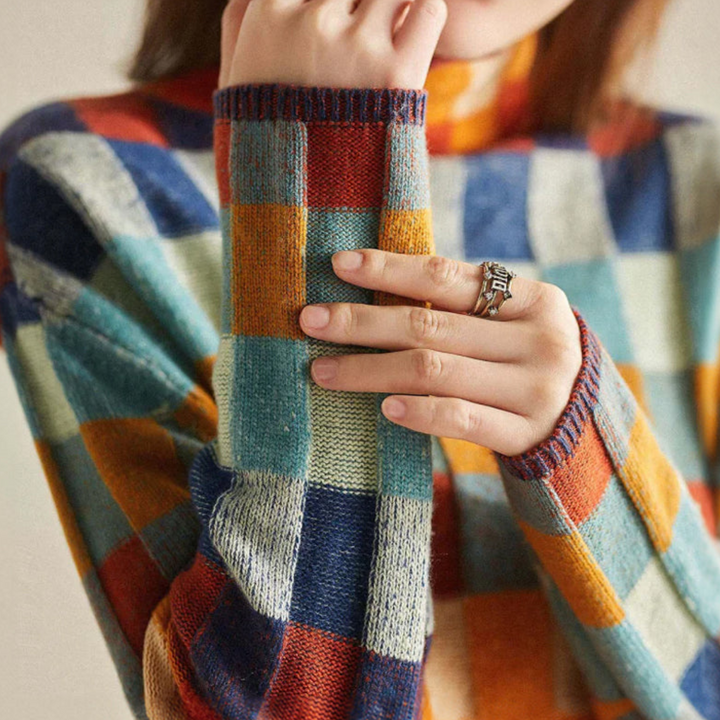 Drune | Retro Patchwork Pullover