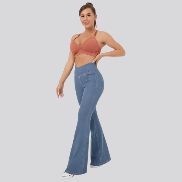 Drune | Hoch taillierte Flare-Leggings