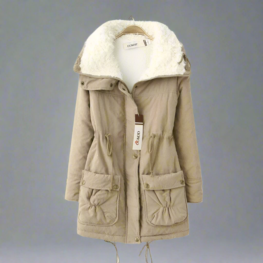 Drune | Warme Baumwoll Winterjacke damen Mit Kapuze