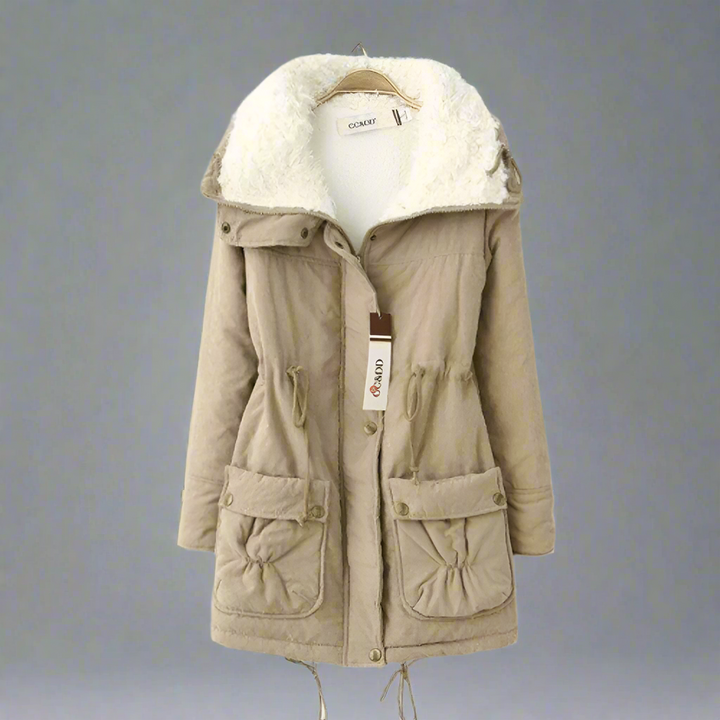 Drune | Warme Baumwoll Winterjacke damen Mit Kapuze