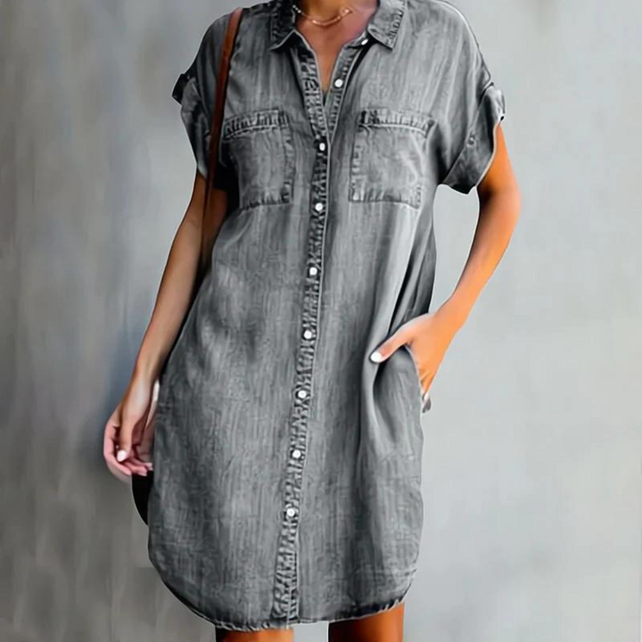 Drune | Hochwertiges Denimkleid