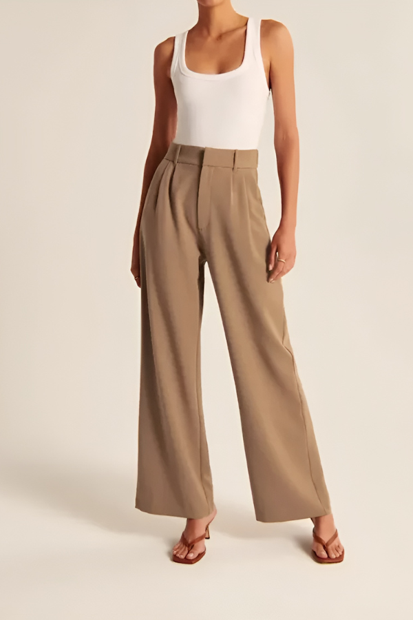 Drune | Hose mit Weitem Bein Vielseitige Eleganz