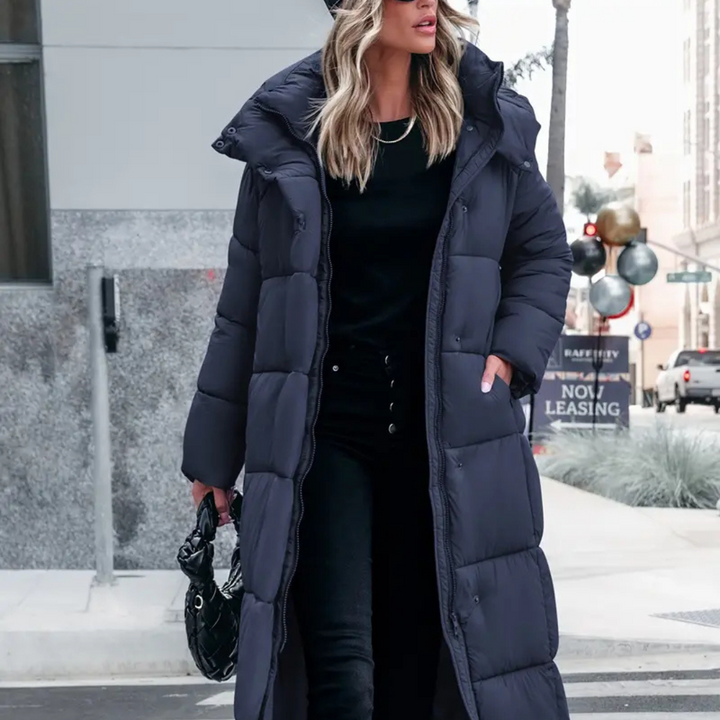 Drune | Marie Stylische Lange Decken Puffa Jacke Für Frauen