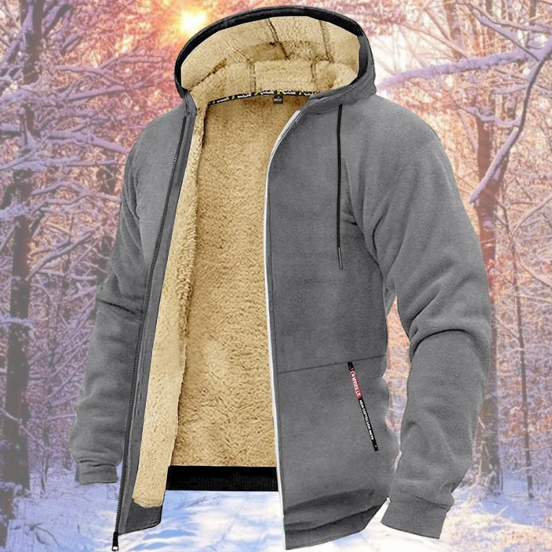Drune | Warme Winterjacke für Männer mit Kapuze Bequeme Outdoorjacke