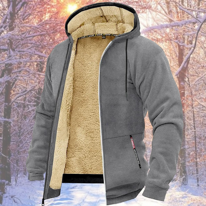 Drune | Warme Winterjacke für Männer mit Kapuze Bequeme Outdoorjacke