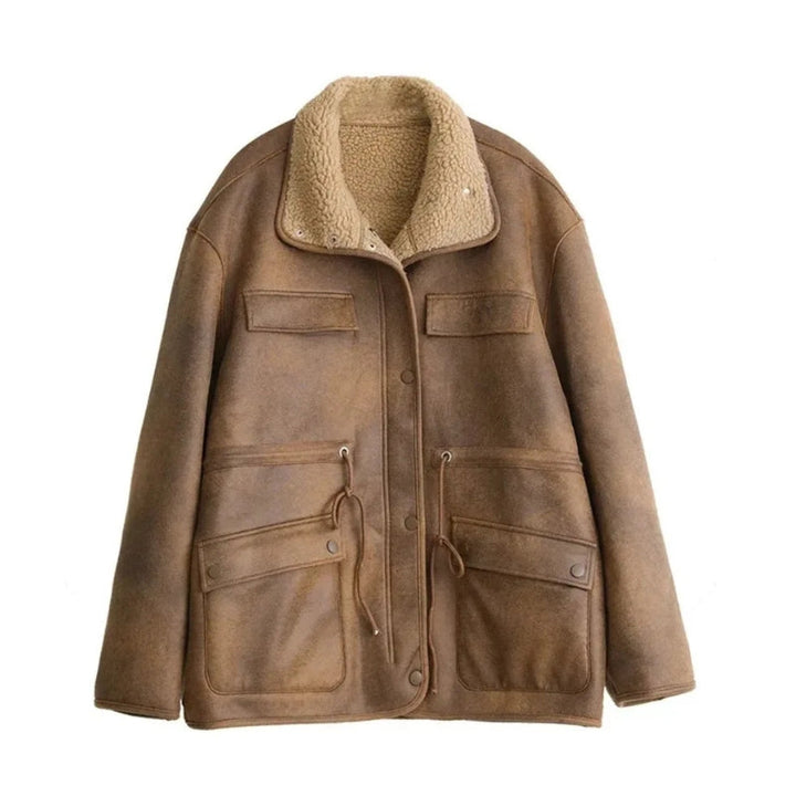 Drune | Suede Sherpa Mantel - TISHA