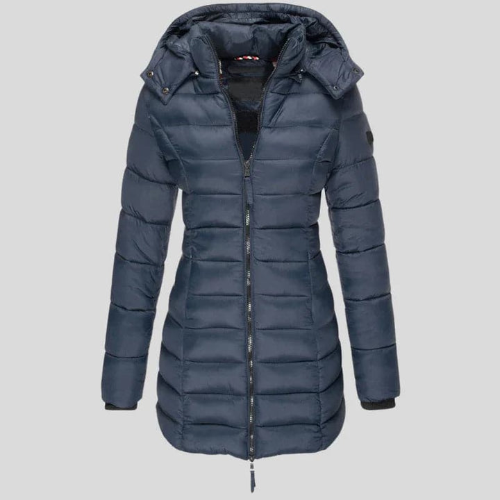 Drune | Warme gesteppte Jacke mit Kapuze für Damen