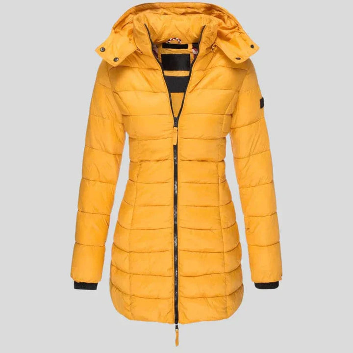 Drune | Warme gesteppte Jacke mit Kapuze für Damen