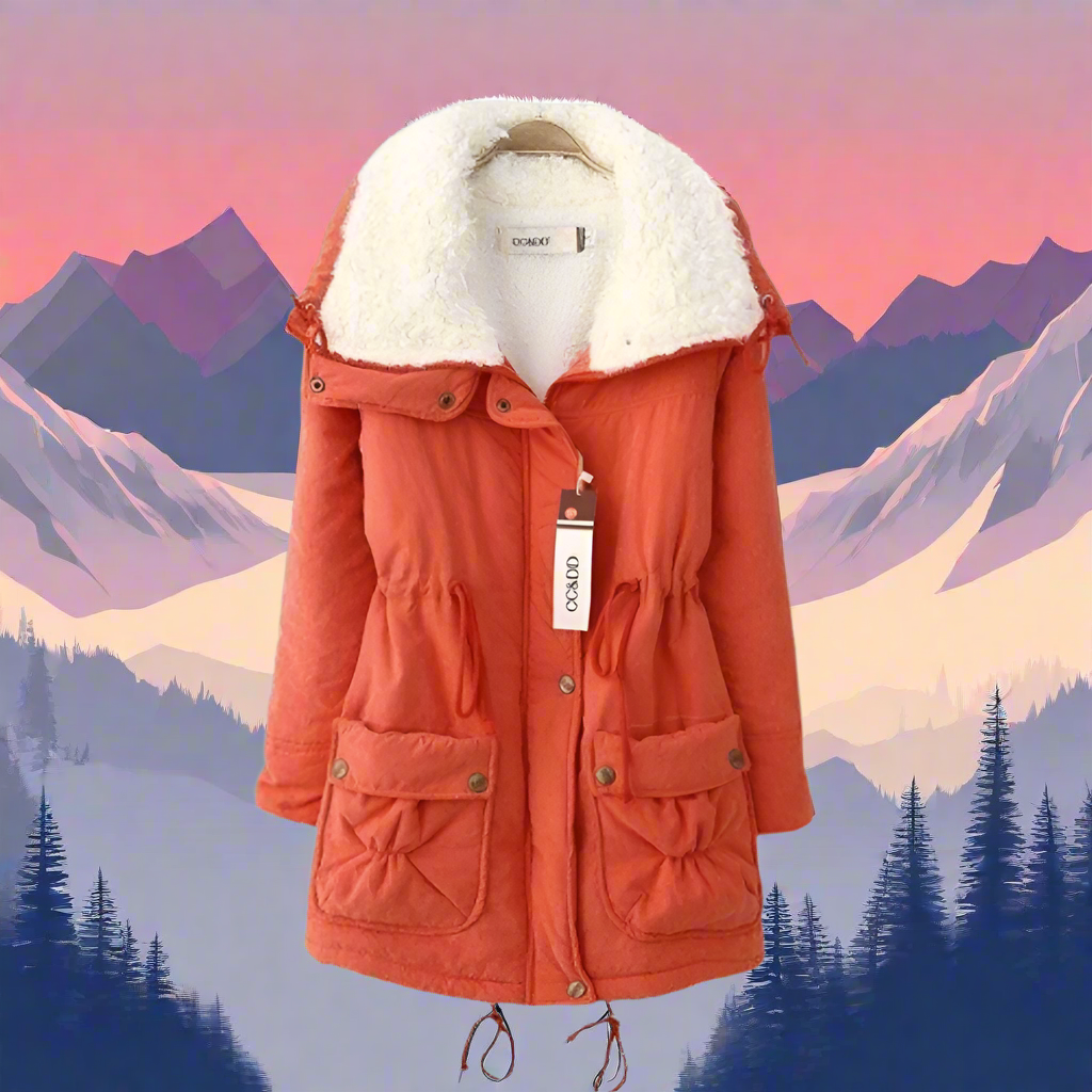 Drune | Warme Baumwoll Winterjacke damen Mit Kapuze