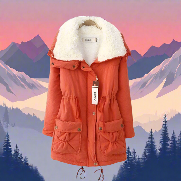 Drune | Warme Baumwoll Winterjacke damen Mit Kapuze