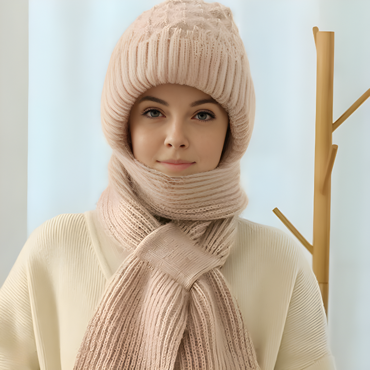 Drune | Mütze und Schal Set - warme Damen Winteraccessoires
