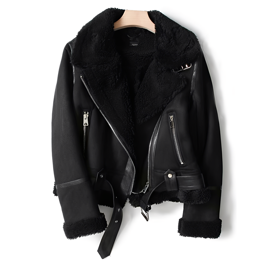Drune | Warme, weiche Lederjacke für Frauen