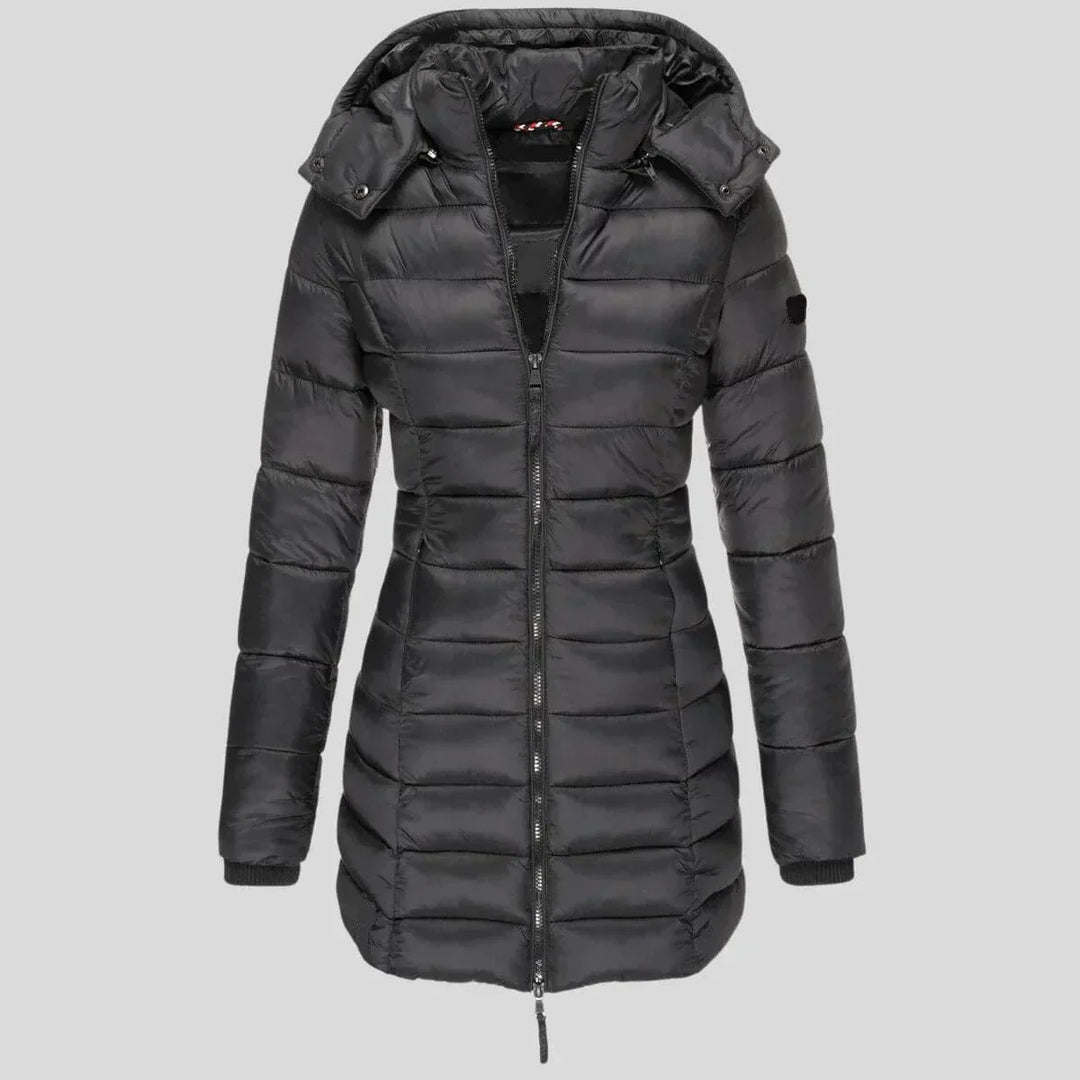 Drune | Warme gesteppte Jacke mit Kapuze für Damen