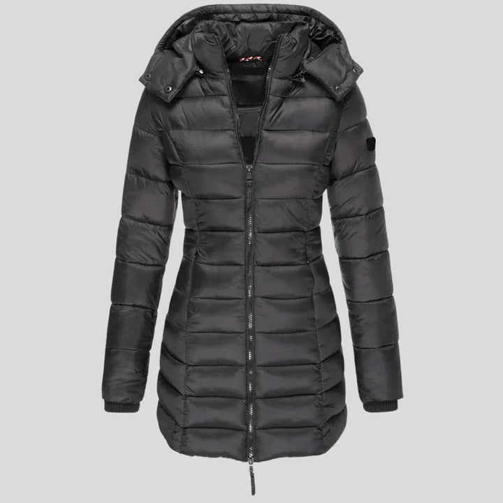 Drune | Warme gesteppte Jacke mit Kapuze für Damen