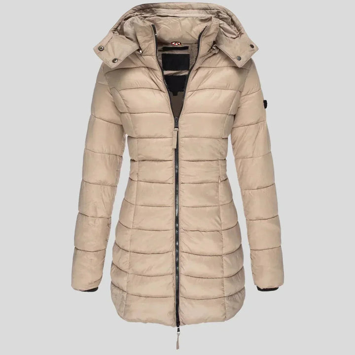 Drune | Warme gesteppte Jacke mit Kapuze für Damen