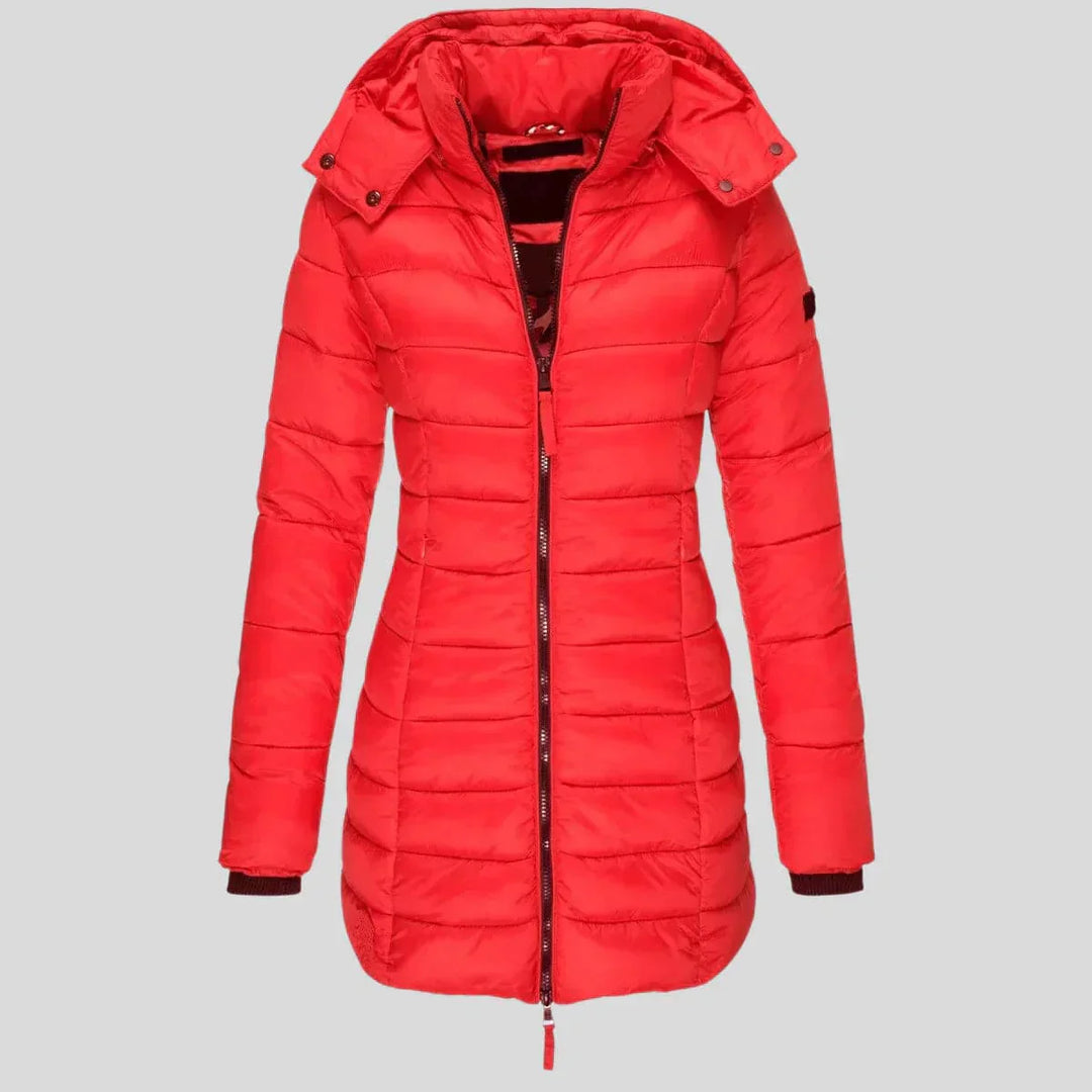 Drune | Warme gesteppte Jacke mit Kapuze für Damen