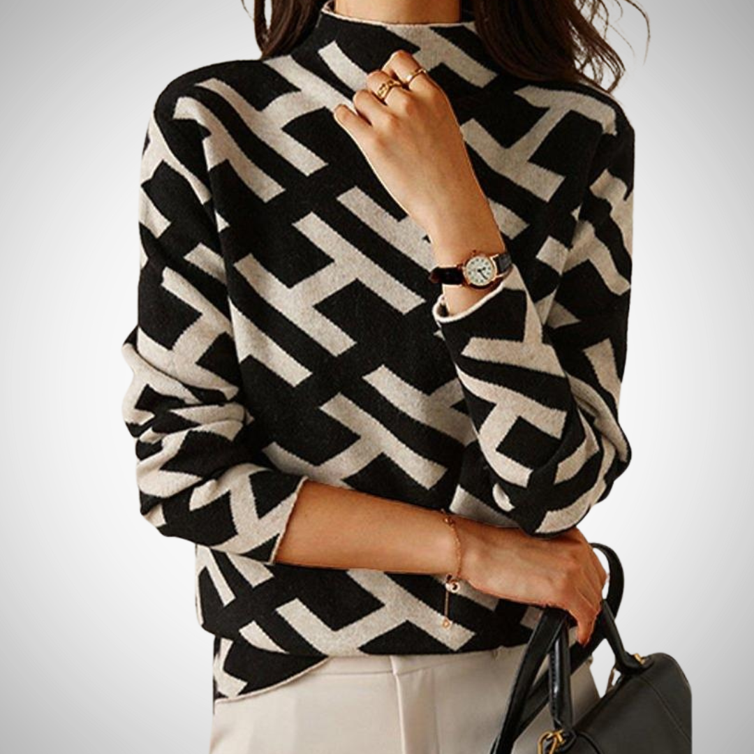 Drune | Eleganter Geometrischer Pullover