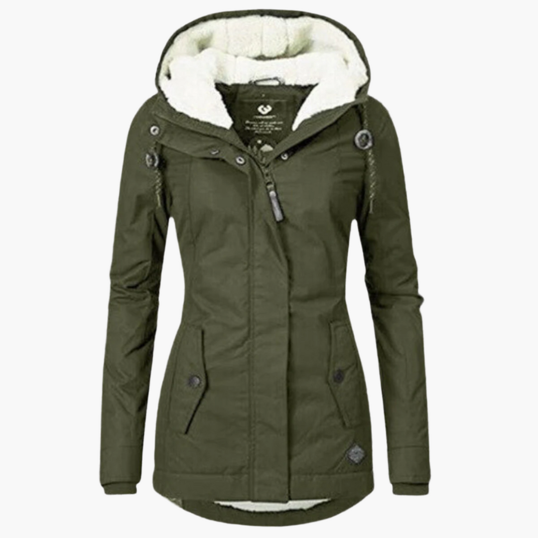 Drune | Winterjacke Sherpa-Hoodie - Eleganter und Wärmender Outdoor Parka für kalte Tage