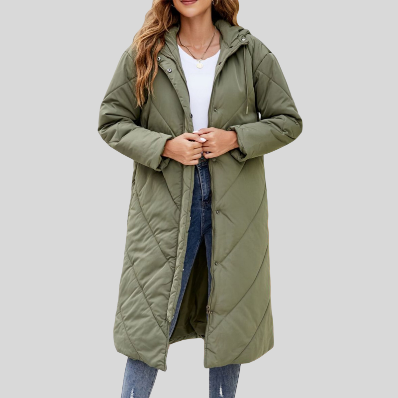 Drune | Lange Winterjacke Mit Kapuze Damen