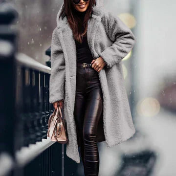 Drune | Lange Winter Teddyjacke