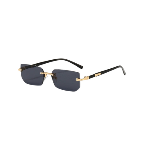 Drune | Sonnenbrille - Modern - Rechteckig Rahmenlos Retro