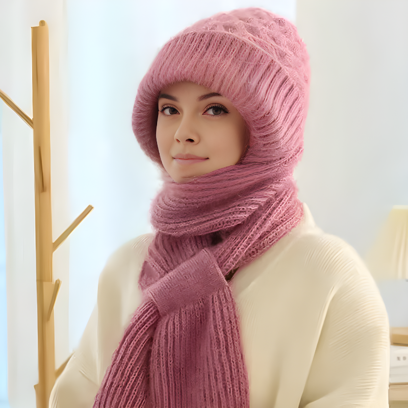 Drune | Mütze und Schal Set - warme Damen Winteraccessoires