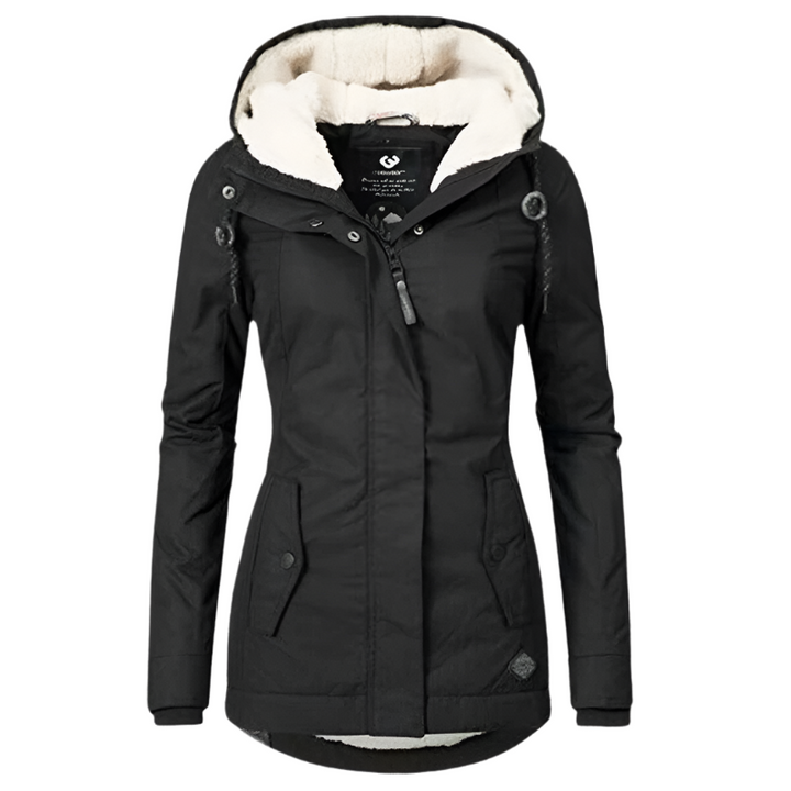 Drune | Winterjacke mit Kapuze für Damen - gestepptes Winterjacke
