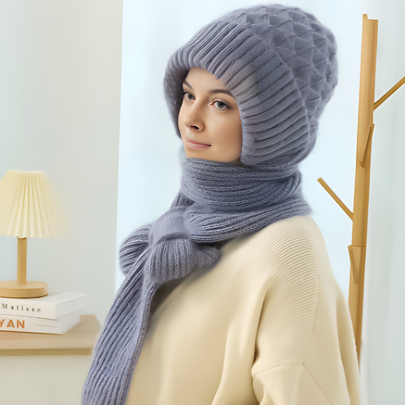 Drune | Mütze und Schal Set - warme Damen Winteraccessoires